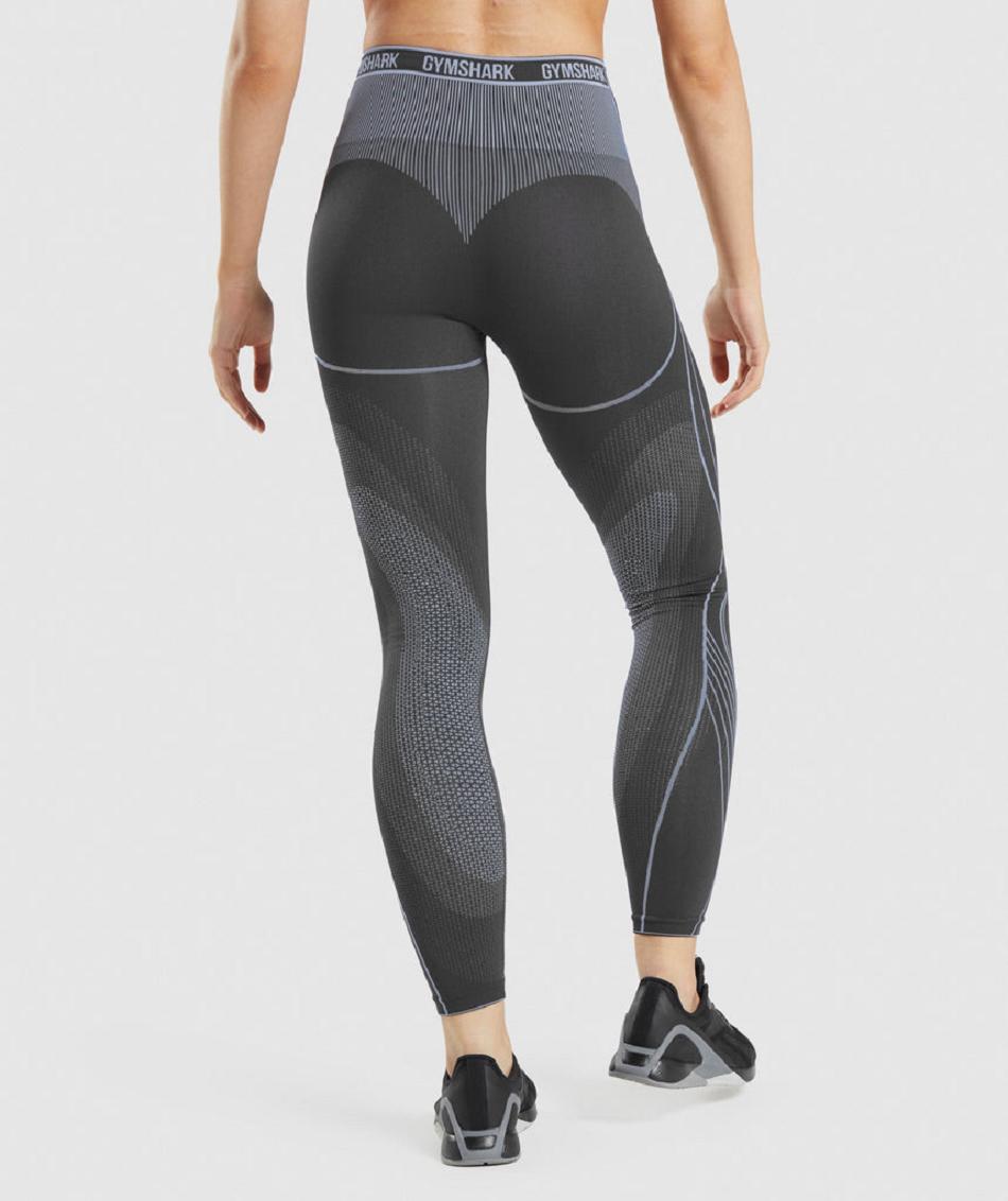 Leggins Gymshark Apex Seamless High Rise Mujer Negras Gris Lavanda Azules | CO 2863ZUT